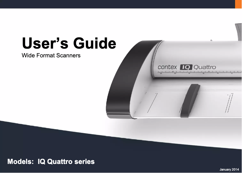Page 1 of the manual User Manual Contex IQ Quattro 44 MFP2GO