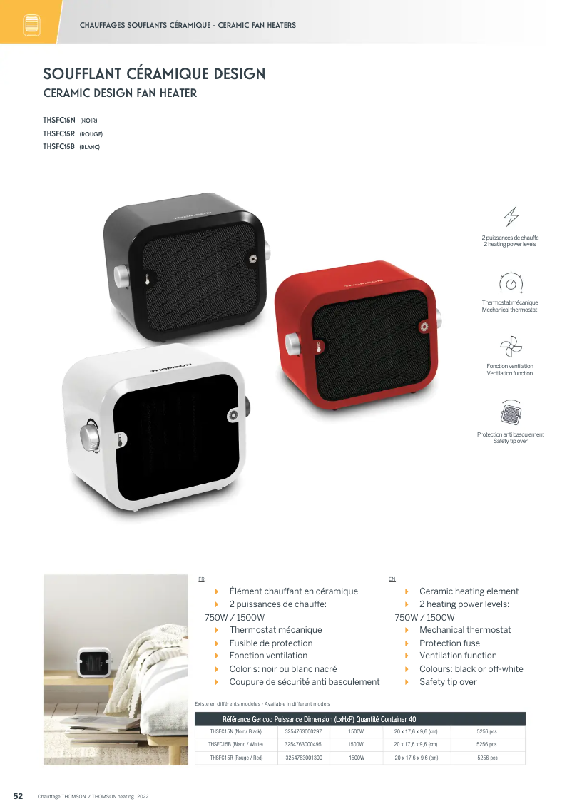 First page image of the manual for THSFC15R