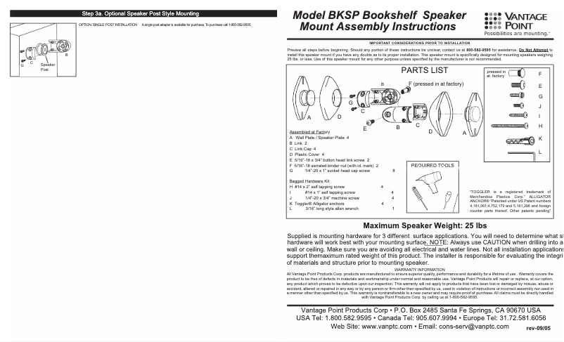 First page image of the manual for BKSP