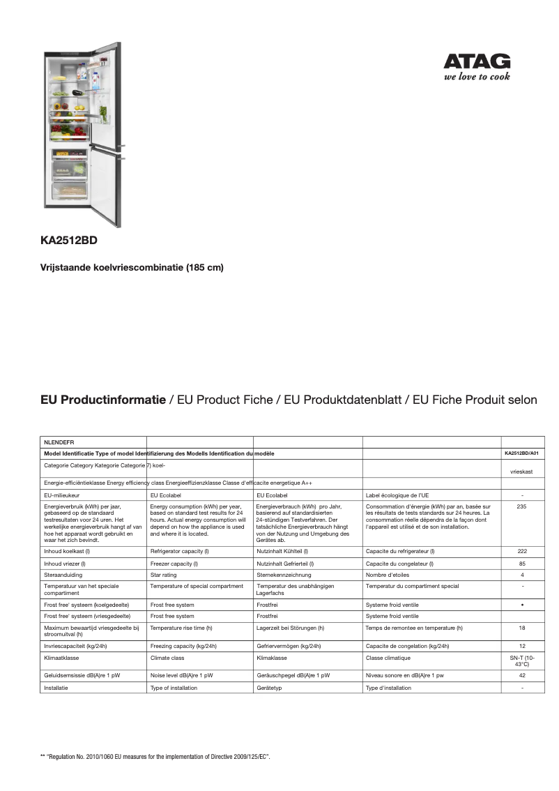 First page image of the manual for KA2512BD
