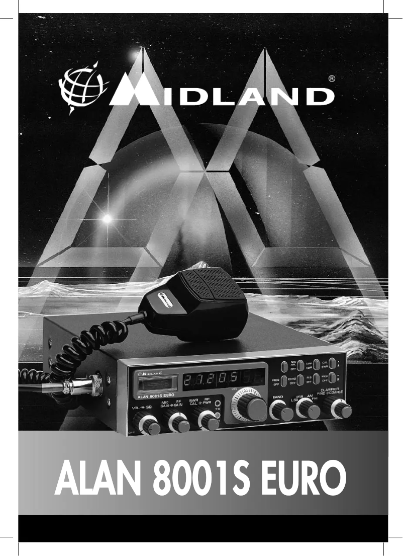 Page 1 of the manual User Manual Midland ALAN8001 S EURO