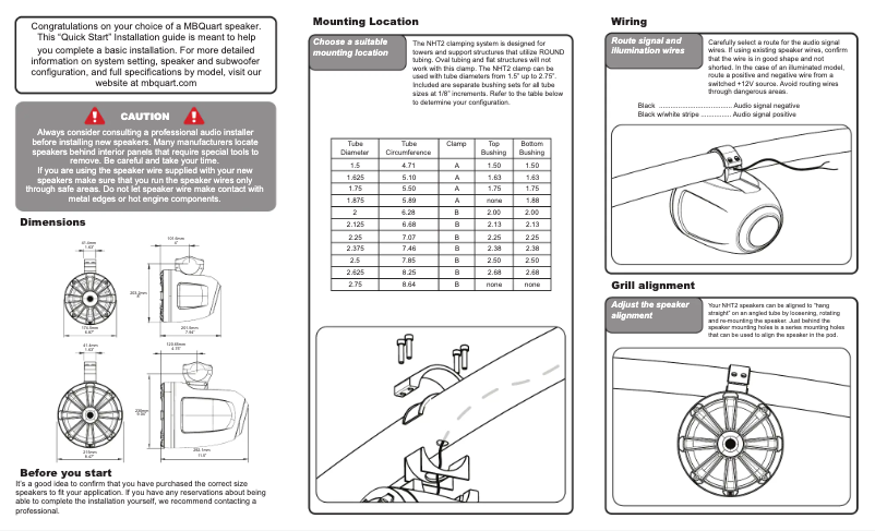 First page image of the manual for NHT2-120