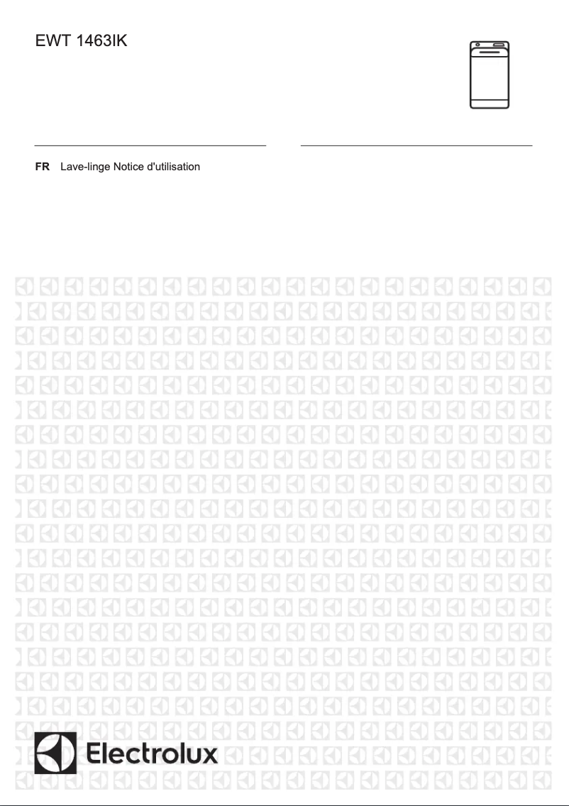 First page image of the manual for EWT1463IK