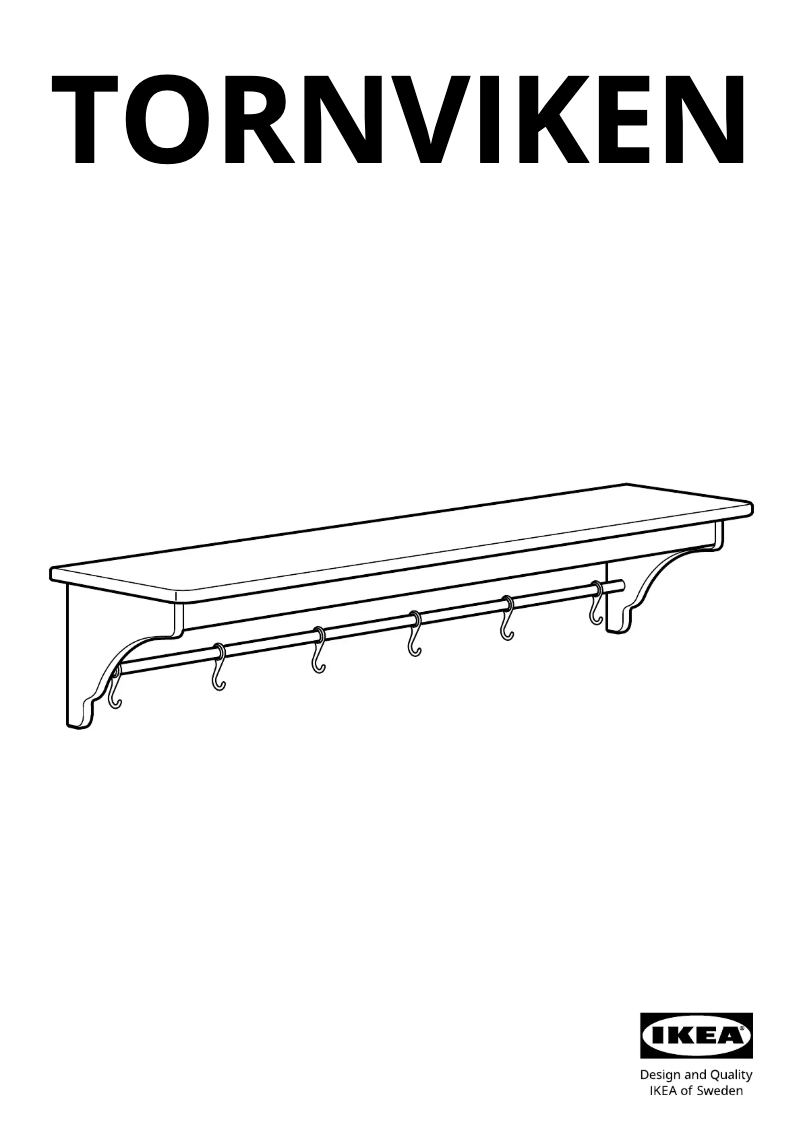 Page 1 of the manual User Manual Ikea TORNVIKEN 704.022.54