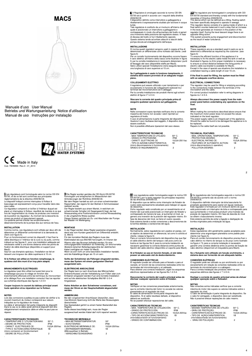 First page image of the manual for MAC5 ATEX