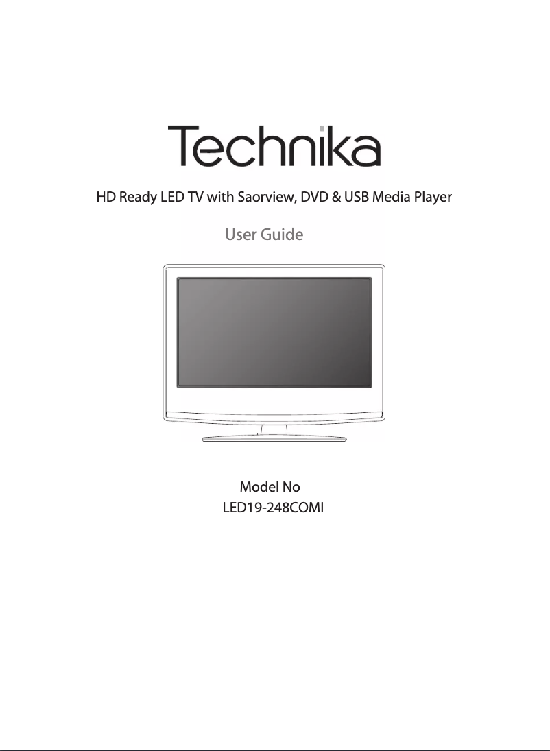 Page 1 of the manual User Manual Technika LED19-248COMI