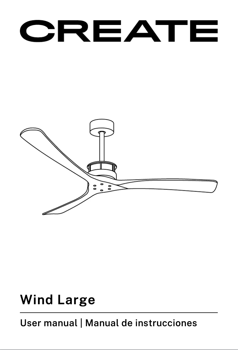 First page image of the manual for Wind Large