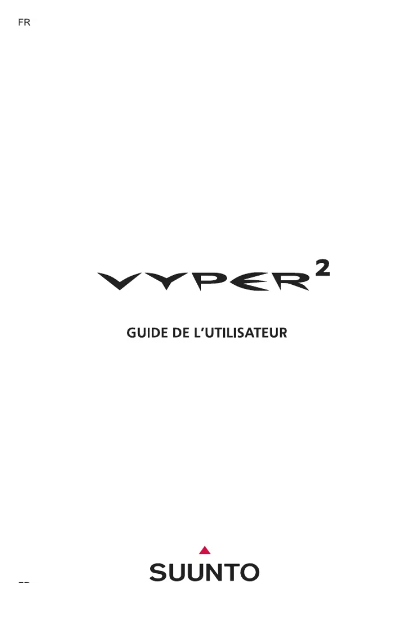 Page 1 of the manual User Manual Suunto Vyper 2