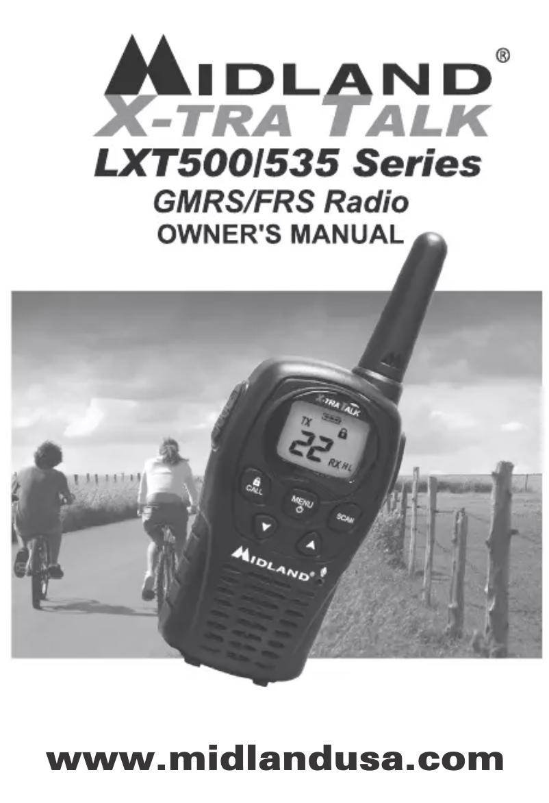 Page 1 of the manual User Manual Midland LXT500