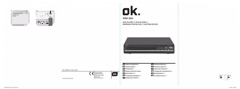 Page 1 of the manual User Manual OK OPD 250