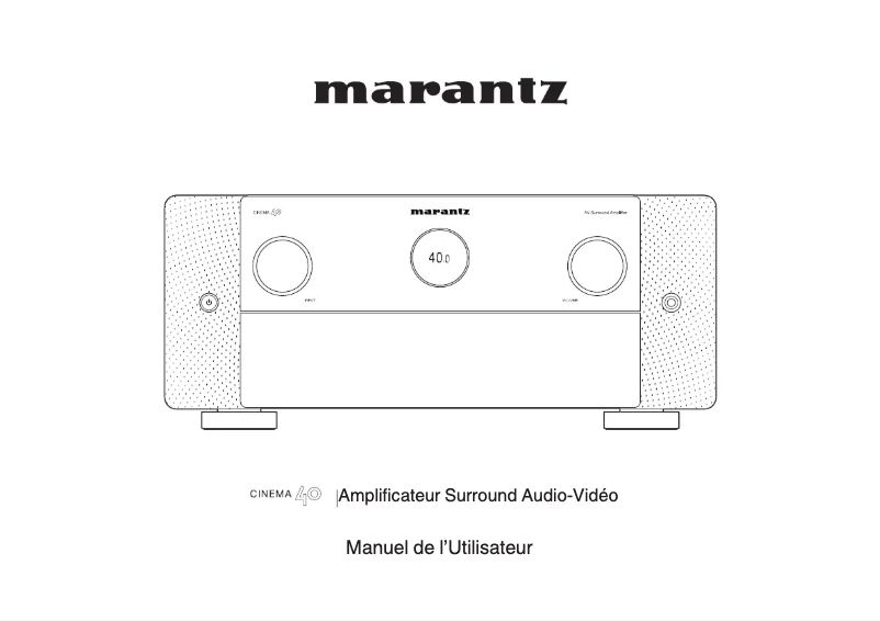 First page image of the manual for Cinema 40