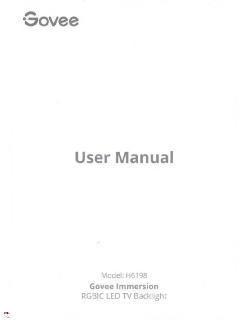 Page 1 of the manual User Manual Govee H6198