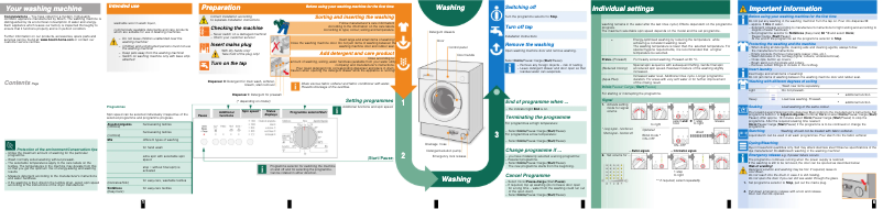 First page image of the manual for WIS24167EE