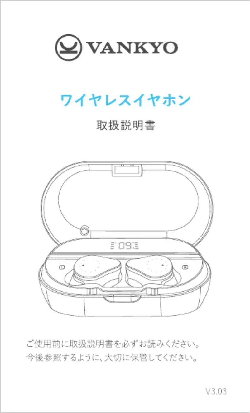 Page 1 of the manual User Manual Vankyo X100