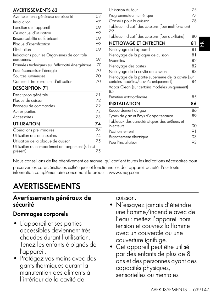 First page image of the manual for TR4110GR