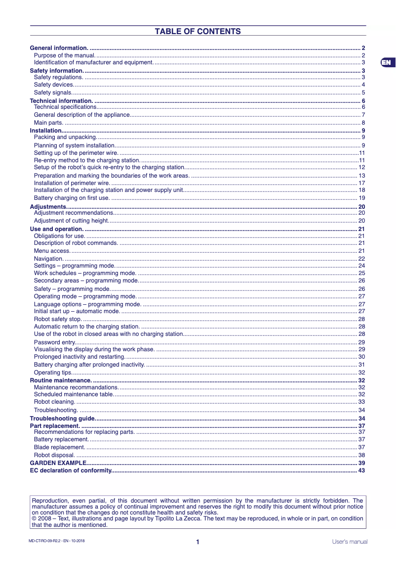 Page 1 of the manual User Manual Ambrogio L30 Basic