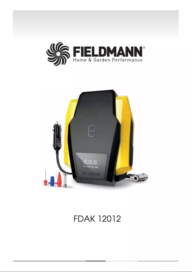 First page image of the manual for FDAK 12012