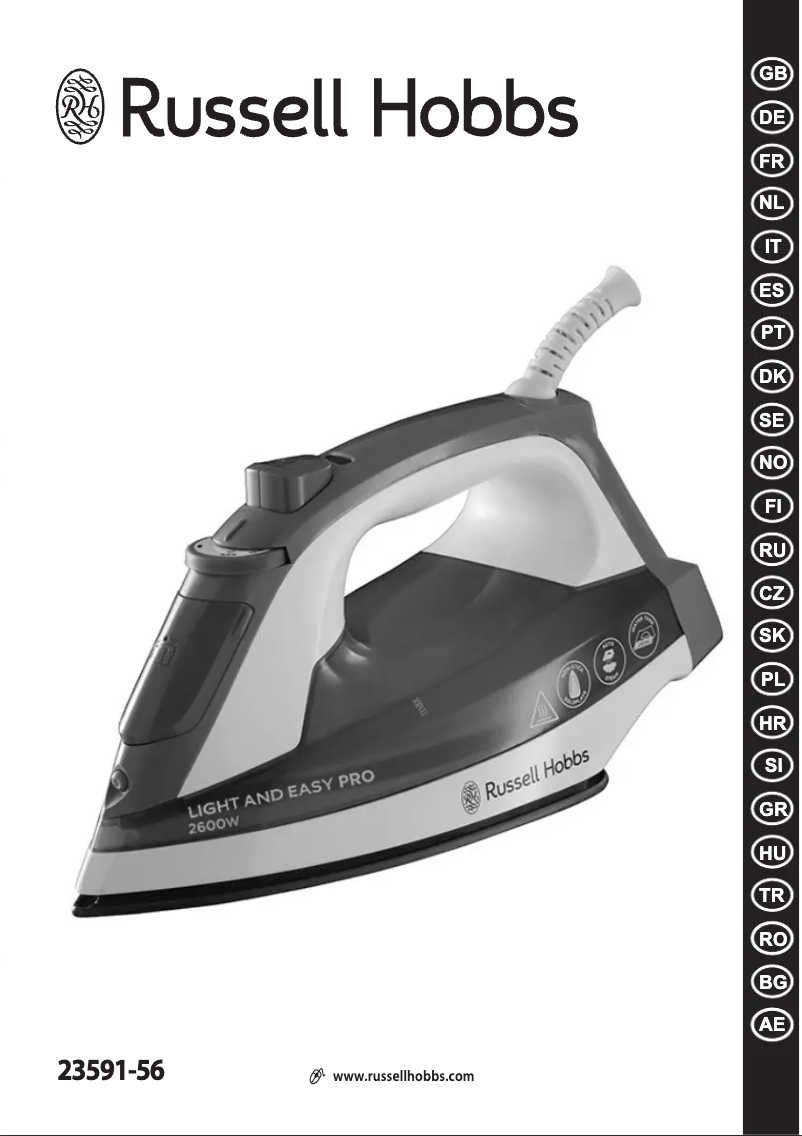 Page 1 of the manual User Manual Russell Hobbs Light and Easy Pro 23591-56