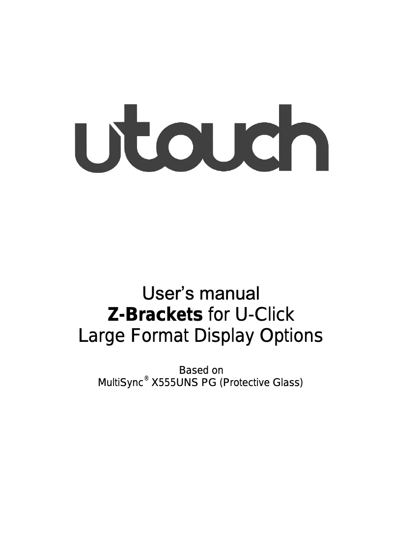 Image de la première page du manuel de l'appareil MTS-55L-HORZ