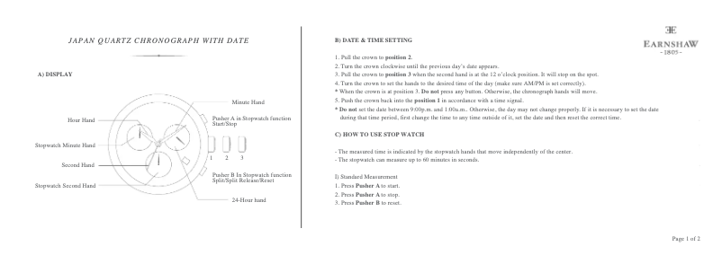 First page image of the manual for Beaufort ES-8051-05