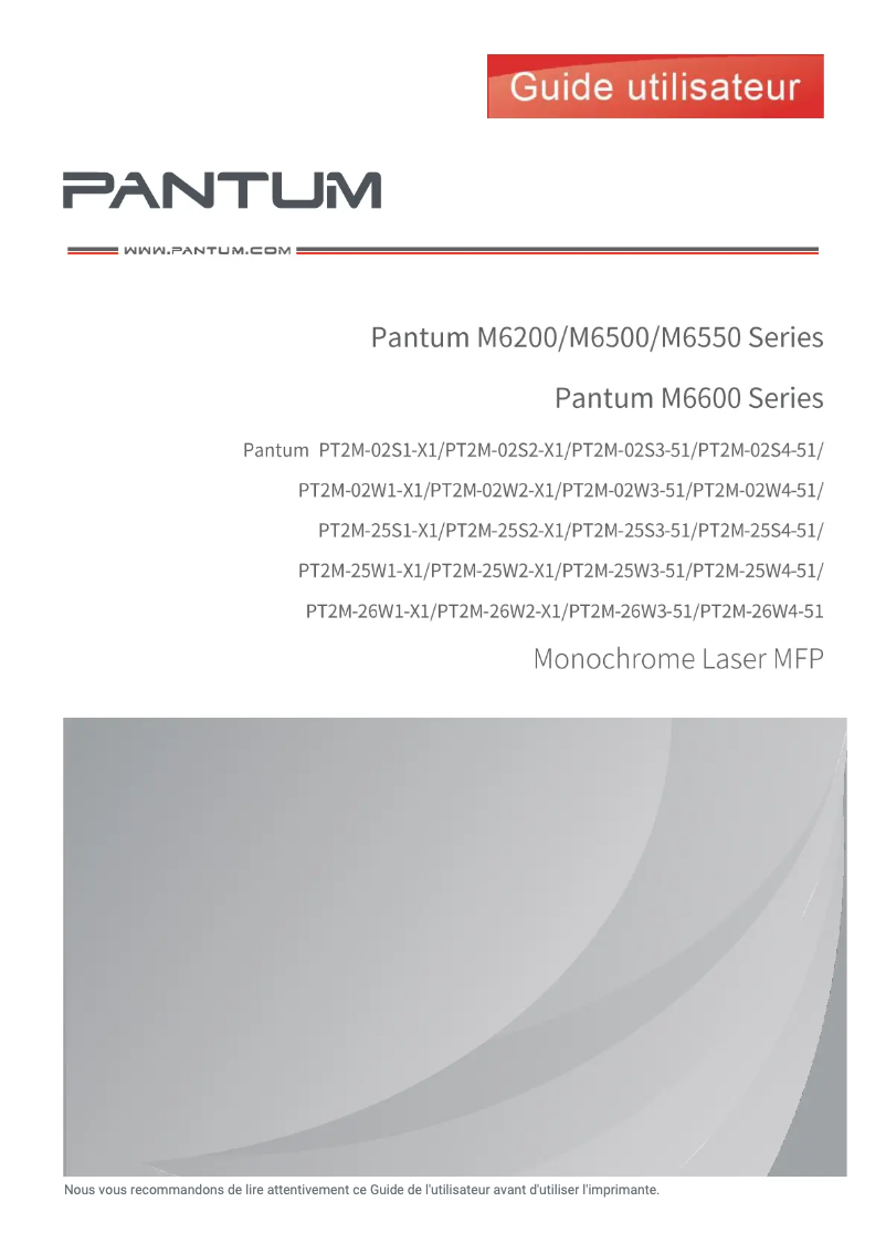 First page image of the manual for M6500N