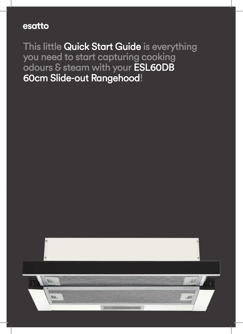 First page image of the manual for ESL60DB