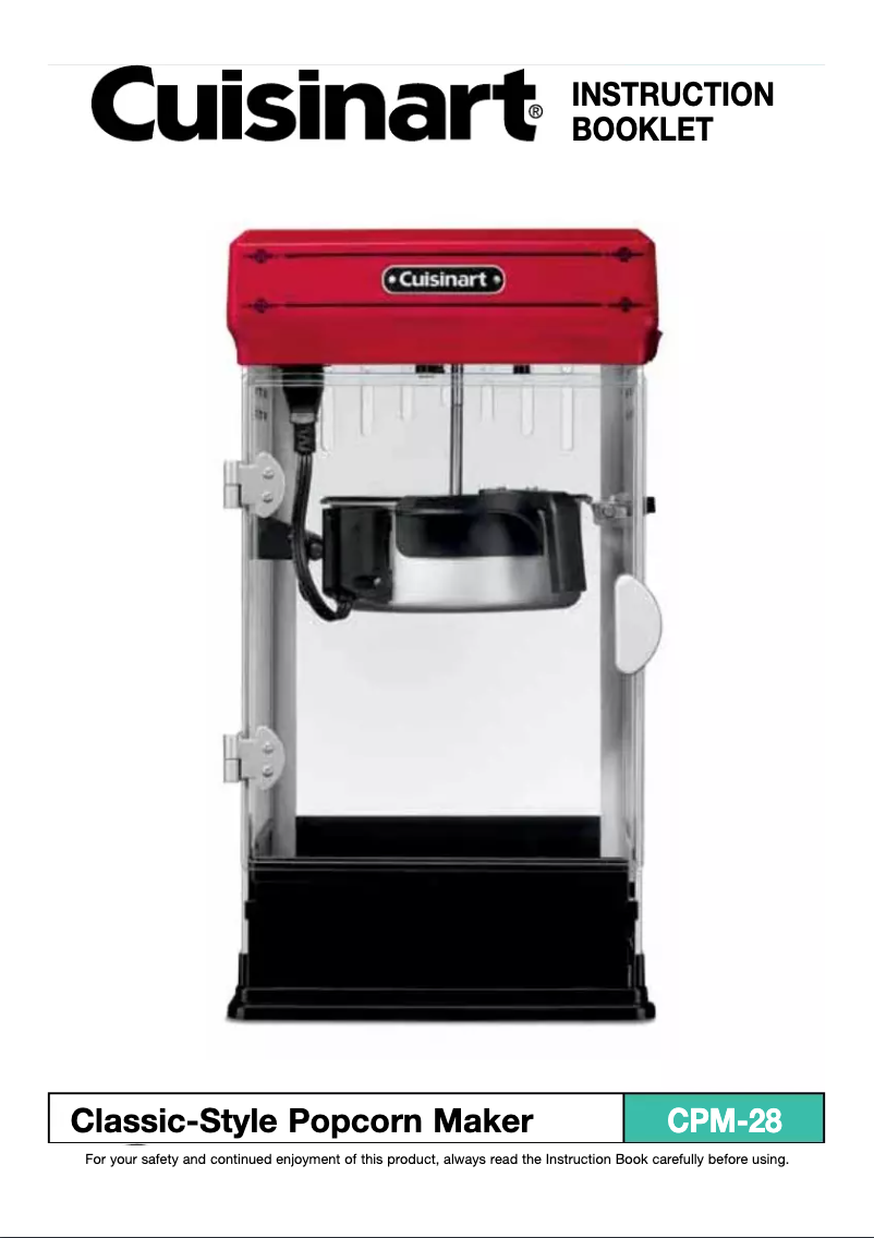 First page image of the manual for CPM-28