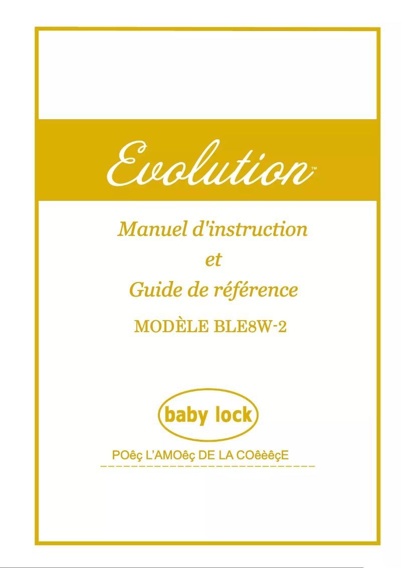 First page image of the manual for Evolution