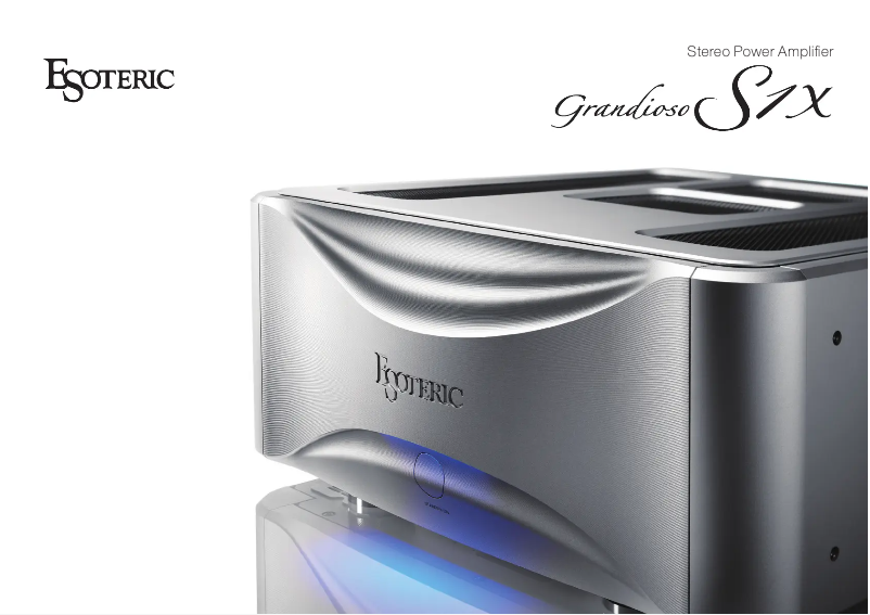 First page image of the manual for Grandioso S1X