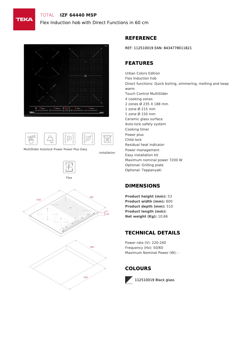 First page image of the manual for IZF 64440 MSP