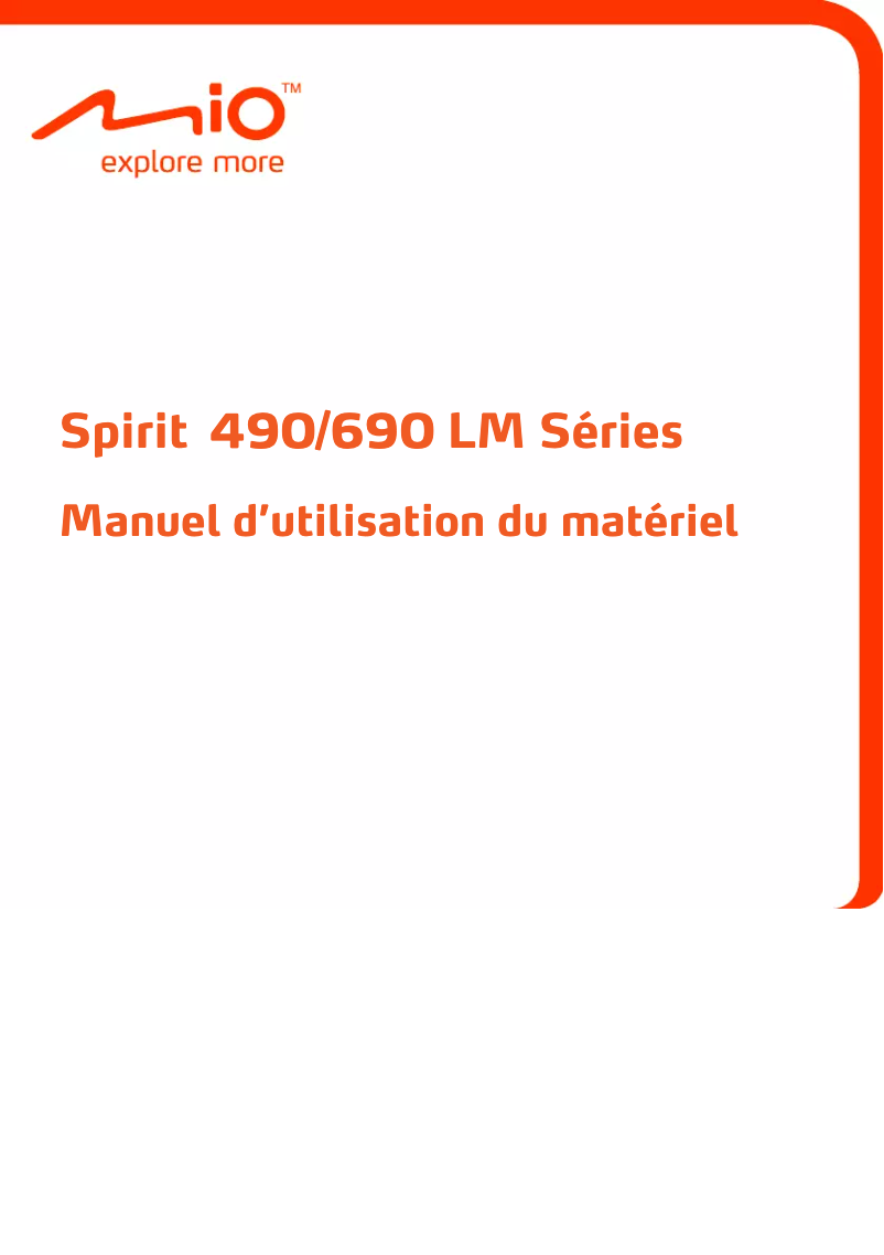 First page image of the manual for Spirit 690 series