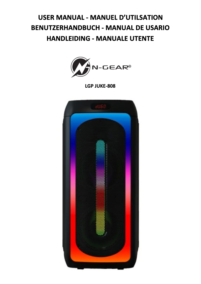 Page 1 of the manual User Manual N-Gear LGP JUKE-808