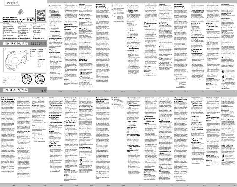 First page image of the manual for IAN 389129