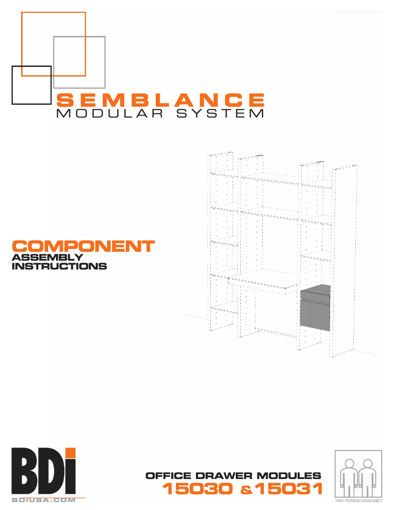 First page image of the manual for Semblance 15030