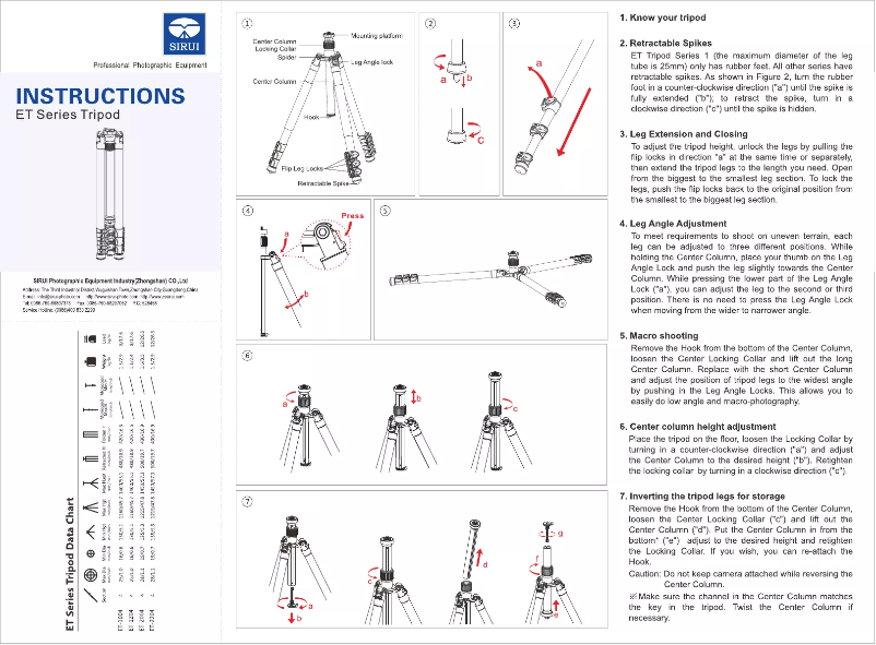 First page image of the manual for ET-2004