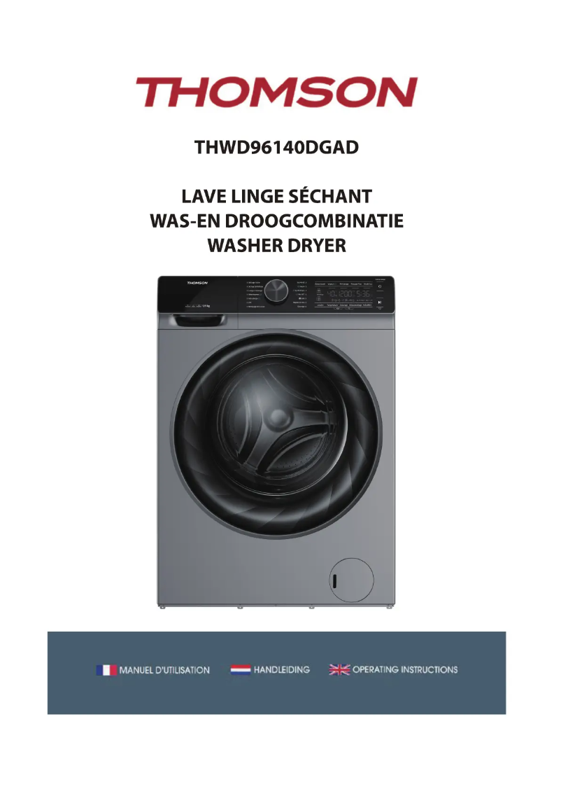 First page image of the manual for THWD96140DGAD