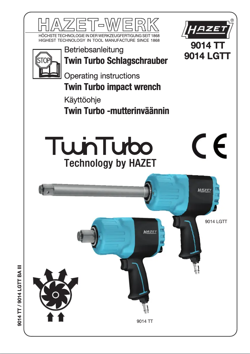 Page 1 of the manual User Manual Hazet 9014TT