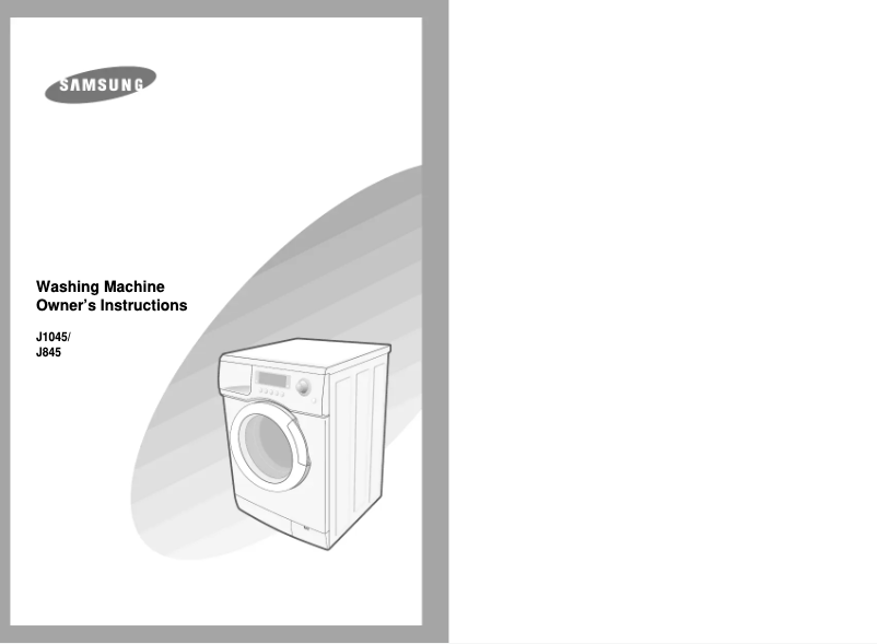 First page image of the manual for J845