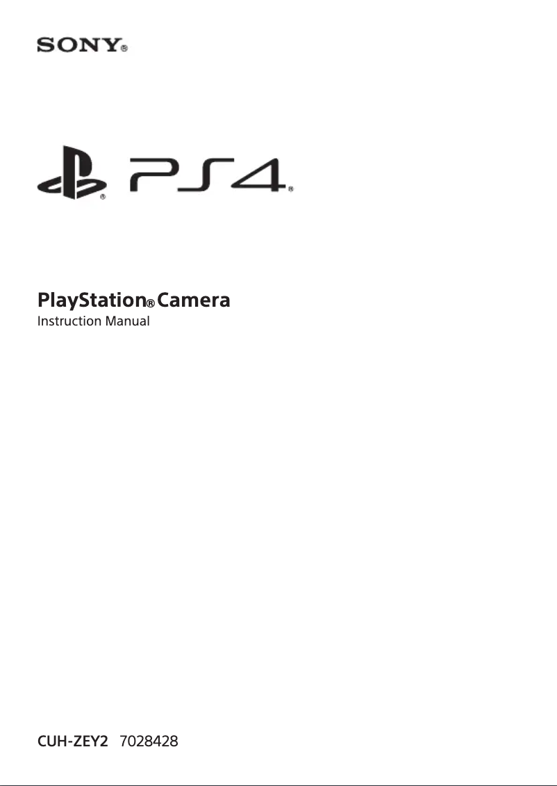 Page 1 of the manual User Manual Sony PlayStation Camera