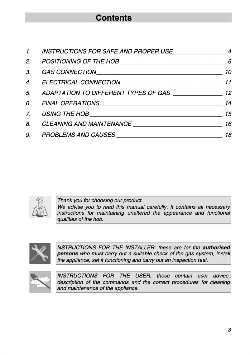 First page image of the manual for SRA975BGH