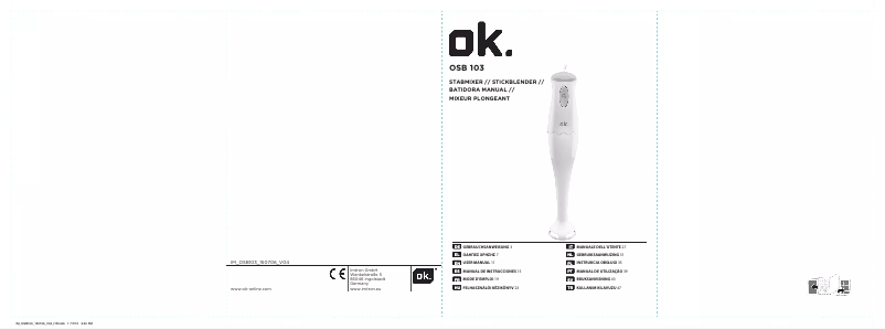 First page image of the manual for OSB 103