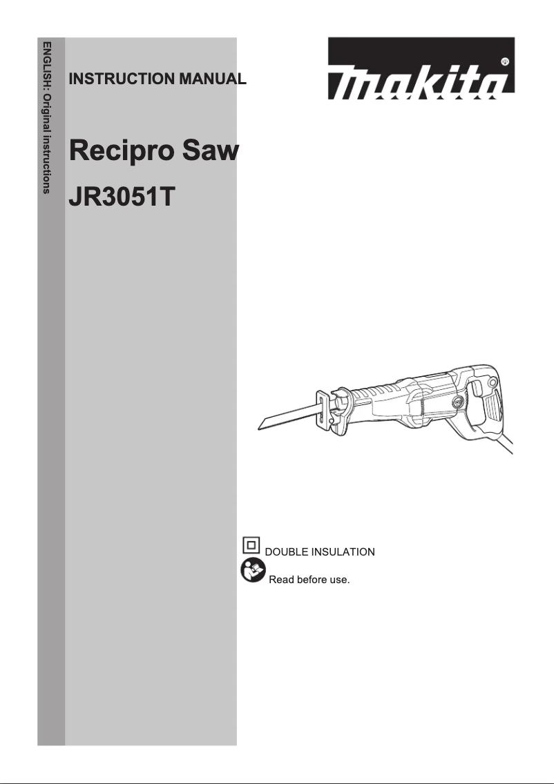 First page image of the manual for JR3051T