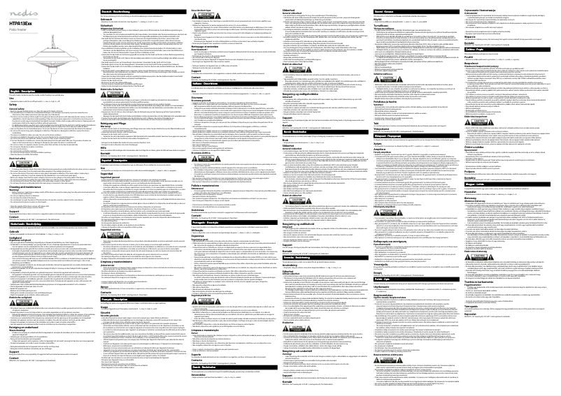 Page 1 of the manual User Manual Nedis HTPA13EBK