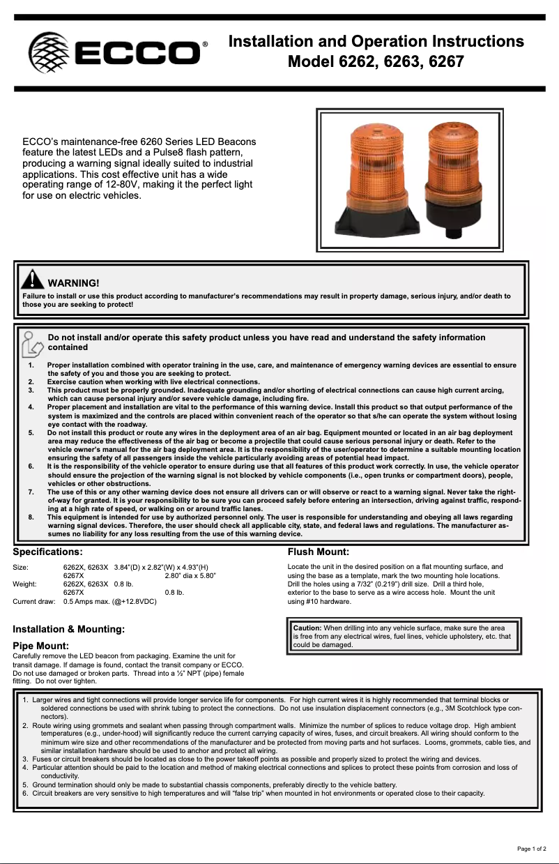 First page image of the manual for X6262