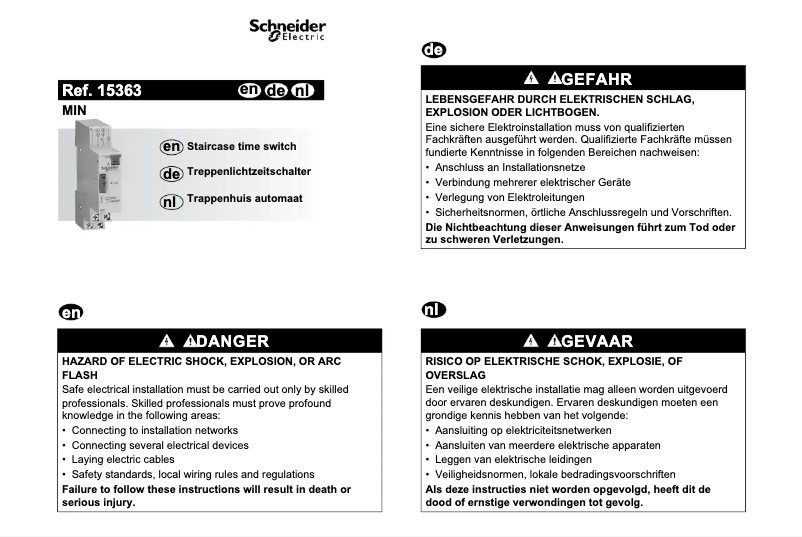 First page image of the manual for 15363