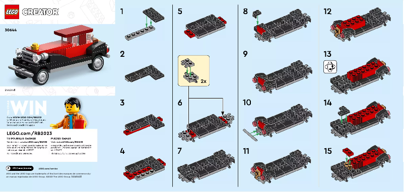 Page 1 of the manual User Manual Lego Creator 30644