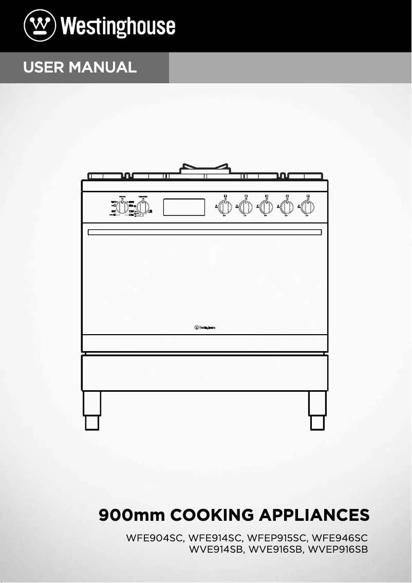 First page image of the manual for WFE946SC