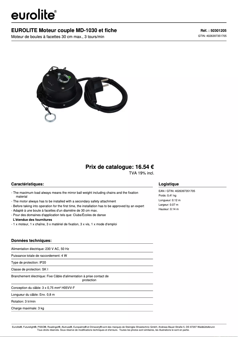 First page image of the manual for MD-1030