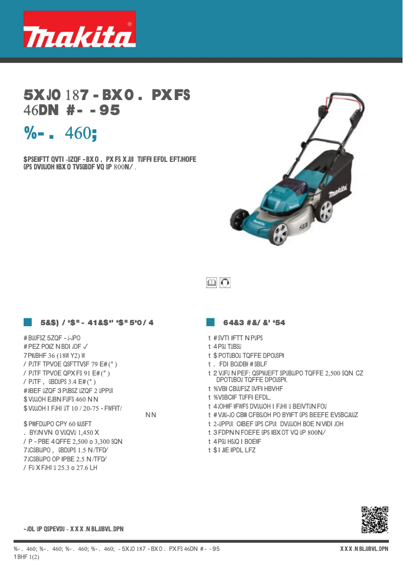 First page image of the manual for DLM460Z