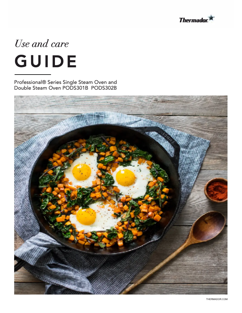 Page 1 of the manual User Manual Thermador PODS302B